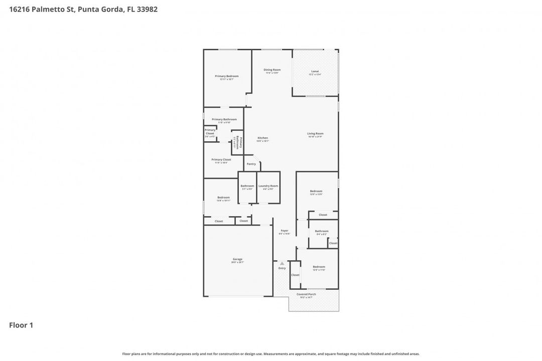 16216 Palmetto St, Punta Gorda, FL 33982