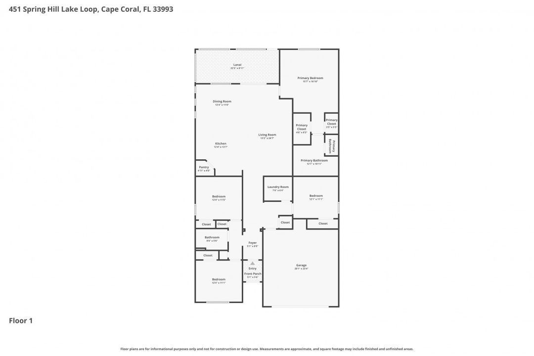 451 Spring Hill Lake Loop, Cape Coral, FL 33993