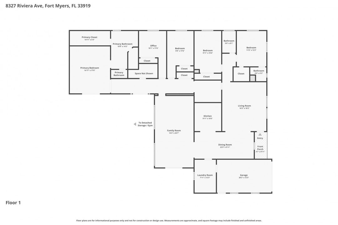 8327 Riviera Ave, Fort Myers, FL 33919